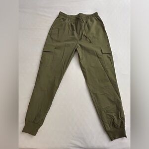 Women's Olive Cargo Jogger Pants